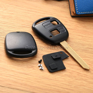2 Buttons Keyless Entry Car Remote Key Fob Shell Case Replacement Car Key Rubber