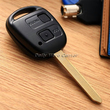 Load image into Gallery viewer, 2 Buttons Keyless Entry Car Remote Key Fob Shell Case Replacement Car Key Rubber