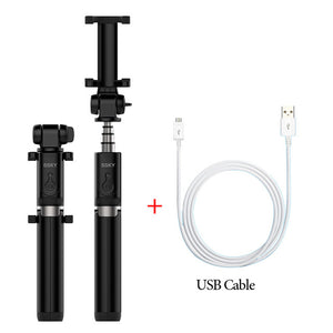 3 in 1 Selfie Stick Phone Tripod Extendable 26" Monopod with Bluetooth Remote