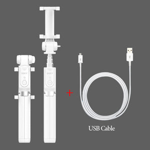 3 in 1 Selfie Stick Phone Tripod Extendable 26" Monopod with Bluetooth Remote