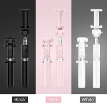 Load image into Gallery viewer, 3 in 1 Selfie Stick Phone Tripod Extendable 26&quot; Monopod with Bluetooth Remote
