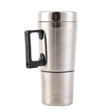 Load image into Gallery viewer, 300ml Car Based Heating Stainless Steel Cup Travel Coffee Tea Cigarette Lighter