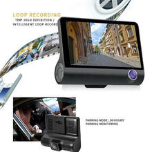 Load image into Gallery viewer, 4.0&quot; 1080P Dual Lens Full HD Car DVR Camera 170 Degree Rearview Camera G-sensor