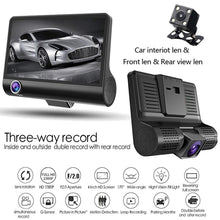 Load image into Gallery viewer, 4.0&quot; 1080P Dual Lens Full HD Car DVR Camera 170 Degree Rearview Camera G-sensor