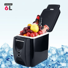 Load image into Gallery viewer, 6L Mini Car Refrigerators Fridge 2 in 1 Cooler Warmer Icebox 12V Travel Cooler