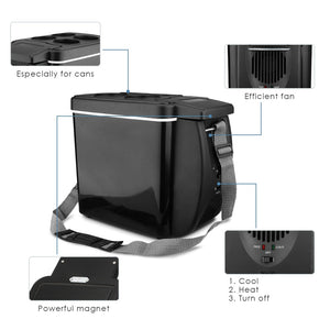 6L Mini Car Refrigerators Fridge 2 in 1 Cooler Warmer Icebox 12V Travel Cooler