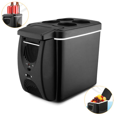 6L Mini Car Refrigerators Fridge 2 in 1 Cooler Warmer Icebox 12V Travel Cooler