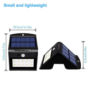 AL-SL18 1W Solar 15 LED PIR Motion Sensor Security Wall Light for Outdoor