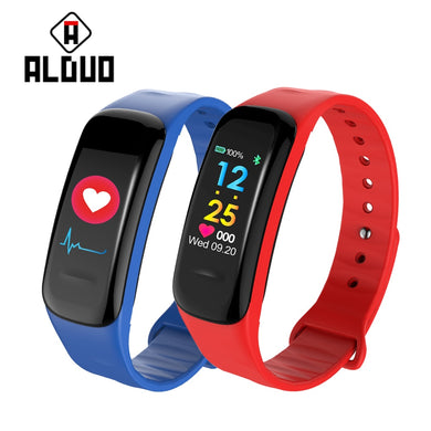 ALANGDUO C18 Smart Band Color Screen Heart Rate Monitor Fit Tracker