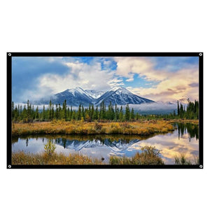 ALLOYSEED Portable Fold 120" Fabric Wall Hanging Projection Screen HD 3D LED
