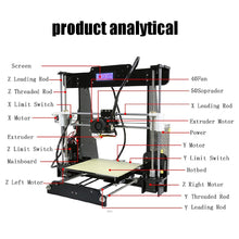 Load image into Gallery viewer, Anet A8 Auto 3D Printer 0.4mm Nozzle Reprap i3 Aluminium Alloy Hotbed Printer DIY