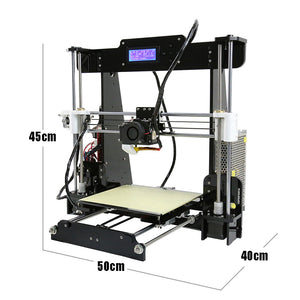 Anet A8 Auto 3D Printer 0.4mm Nozzle Reprap i3 Aluminium Alloy Hotbed Printer DIY