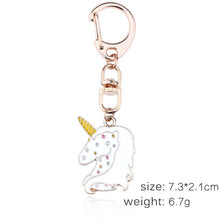 Load image into Gallery viewer, Anime Unicorn With Pom Pom Plush Toy With Key Chain