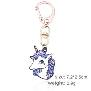 Anime Unicorn With Pom Pom Plush Toy With Key Chain
