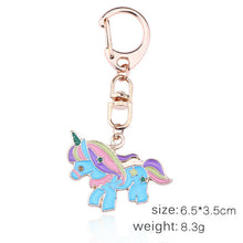 Load image into Gallery viewer, Anime Unicorn With Pom Pom Plush Toy With Key Chain