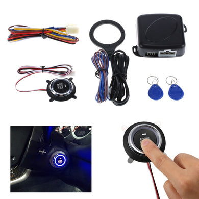 Auto Car Alarm Engine Starline Push Button Start Stop RFID Lock Ignition Switch Keyless