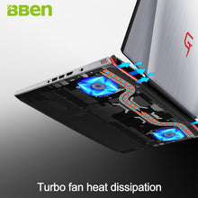 Load image into Gallery viewer, BBEN G16 15.6&quot; Windows 10 Intel I7 7700HQ CPU NVIDIA GTX1060 GDDR5 6GRam FHD1920*1080 8G DDR4 Ram HDD+SSD Option Backlit Keybord