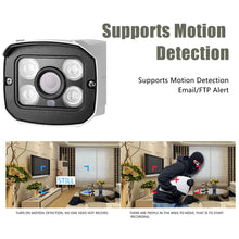 Load image into Gallery viewer, BESDER Wide Angle 2.8mm Outdoor IP Camera PoE 1080P 960P 720P Metal Case ONVIF Security Waterproof IP Camera CCTV 4PCS ARRAY LED