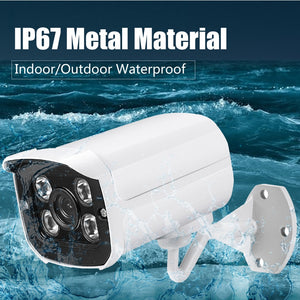 BESDER Wide Angle 2.8mm Outdoor IP Camera PoE 1080P 960P 720P Metal Case ONVIF Security Waterproof IP Camera CCTV 4PCS ARRAY LED