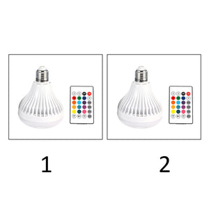 E27 Wireless BT RGB Bulb LED Lamp Smart Led Light Music Player Audio with Remote Control Without white light