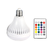 Load image into Gallery viewer, E27 Wireless BT RGB Bulb LED Lamp Smart Led Light Music Player Audio with Remote Control Without white light