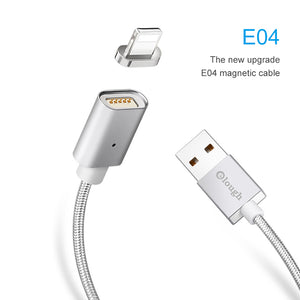 Elough E04 Magnetic Charger Cable For iPhone 5 5s 6 6s 7 Plus Phones Fast Charge Max 2.4A Nylon Magnet Charger Data Cables Wire