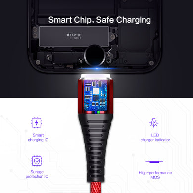 1M LED Lighting USB Cable For iPhone Plus Charger For Lightning Cable