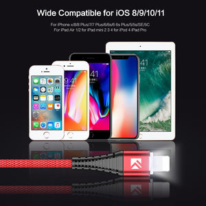 1M LED Lighting USB Cable For iPhone Plus Charger For Lightning Cable