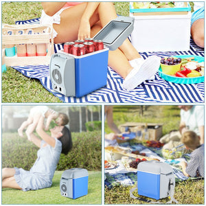 7.5L Mini Multi-Function Car Refrigerator With Warm Temperature Control