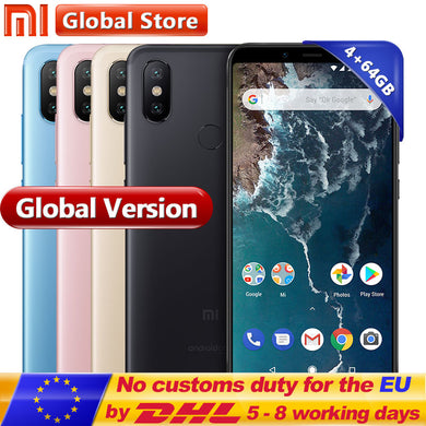 Global Version Xiaomi Mi A2 4GB RAM 64GB ROM Mobile Phone Dual 20.0MP Snapdragon 660 Octa Core 3010mAh 5.99