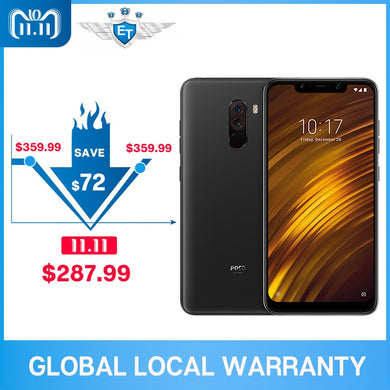 Global Version Xiaomi POCO F1 POCOPHONE F1 6GB 64GB 6.18''  Mobile Phone Snapdragon 845 Octa Core 20MP Camera LiquidCool 4000mAh