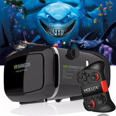 Original Shinecon VR  Google cardboard VR with Headphone For 4.7 - 6.0 inch Phone