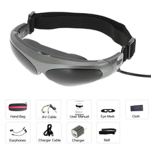 Load image into Gallery viewer, Head-Mounted Display FPV Glasses 80 Inches Virtual Wide Screen Smart Video Glasses AV Input For Drones XBOX PS3 Games