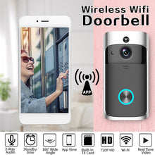 Load image into Gallery viewer, Home Security Wireless WiFi Smartphone Remote Video Camera Doorbell Rainproof  Two way talking HD Visual doorbell