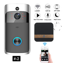 Load image into Gallery viewer, Home Security Wireless WiFi Smartphone Remote Video Camera Doorbell Rainproof  Two way talking HD Visual doorbell