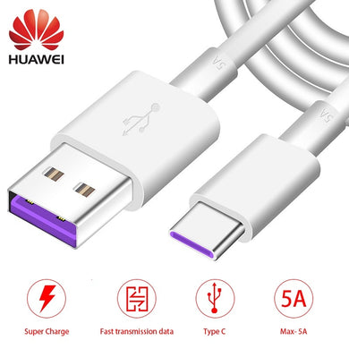 Huawei USB 5A Type C Cable P20 Pro lite Mate20 10 Pro P10 Plus lite V10 USB 3.1 Type-C Original Supercharge Super Charger Cable