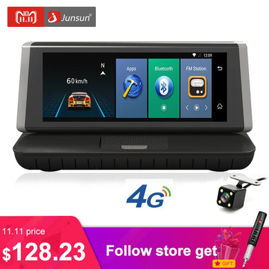 Junsun E35 DVR Car Camera 4G ADAS Android 5.1 FHD 1080P Video Recorder RAM 1G / ROM 16G Registrar DVR with Two Cameras