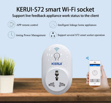 Load image into Gallery viewer, KERUI S72  wifi power socket plug outlet,smart Home Automation APP Control swit With EU AU US UK plug for iphone xiaomi Android