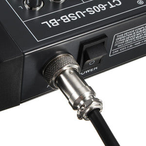LEORY 6 Channel Karaoke Audio Mixer With USB 48V Phantom Power Bluetooth Professional Microphone Sound Mixing Amplifier Console