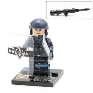 Military Swat Police Gun Weapons Pack Army soldiers building blocks Brick Set Model MOC Arms City Police Military Series
