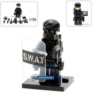 Military Swat Police Gun Weapons Pack Army soldiers building blocks Brick Set Model MOC Arms City Police Military Series