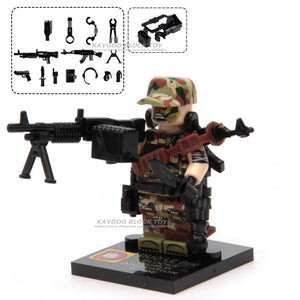 Military Swat Police Gun Weapons Pack Army soldiers building blocks Brick Set Model MOC Arms City Police Military Series
