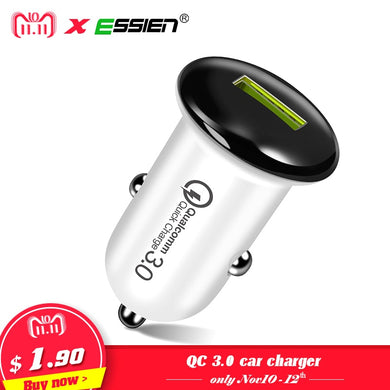 Mini 18W Fast Charger USB Car Charger Adapter Quick Charge 3.0 Car-Charger Auto Charging For Xiaomi One plus 5T Mobile Phones