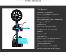 Load image into Gallery viewer, Mini 3D Printer Ender-2 3D Printer DIY Kit with Heated Build Plate, Includes Micro SD card Printing size 5.9x5.9x7.8 inches