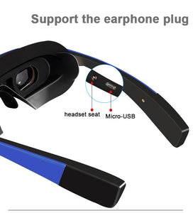 New Upgraded Version! 1080P 98inch V-Screen Android5.1 OS WiFi Touch-Button Track Ball MiniPC 3D Smart Video Glasses