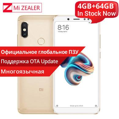 Original Xiaomi Redmi Note 5 4GB 64GB Smartphone Snapdragon 636 Octa Core 5.99