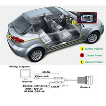 Load image into Gallery viewer, Podofo Car Rear View Parking Camera HD Color Rearview Camera Car Park Monitor 170Degree CCD Waterproof Car Reverse Backup Camera