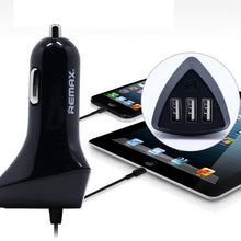 Load image into Gallery viewer, Remax 3 usb ports Car Charger Adapter 5V/4.2A Cigarette Lighter Quick Charger car phone charger For iPhone 7 6s Samgsung xiaomi