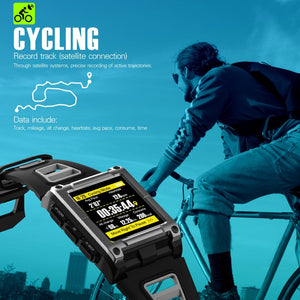 SENBONO S929 GPS Clock Compass WristWatch Bluetooth Smart Watch Waterproof Swimming Heart Rate men's sport Watch track