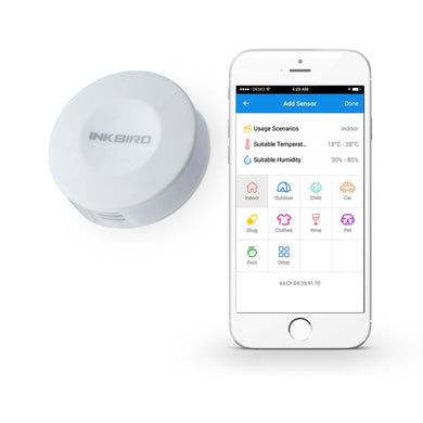 Smart Sensor Data Logger Inkbird IBS-TH1 mini Temperature Humidity Sensor Sensor Recorder Bluetooth Wireless Android for iPhone